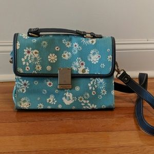 Floral print crossbody purse